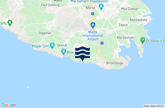 Iz-Zurrieq, Malta tide times map