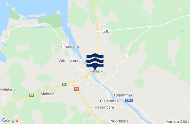Kalajoki, Finland tide times map
