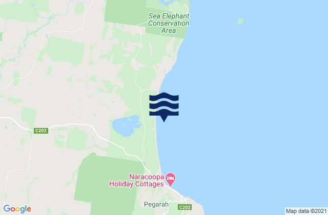King Island, Australia tide times map