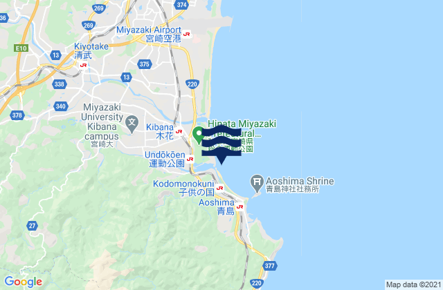 Kisakihama, Japan tide times map