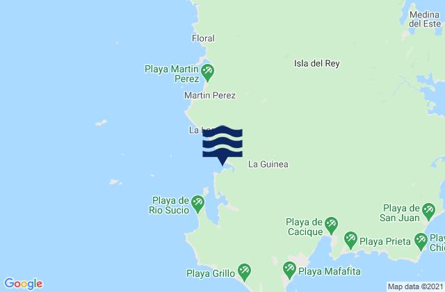 La Guinea, Panama tide times map