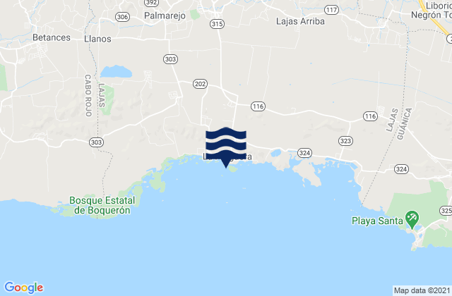 La Parguera, Puerto Rico tide times map
