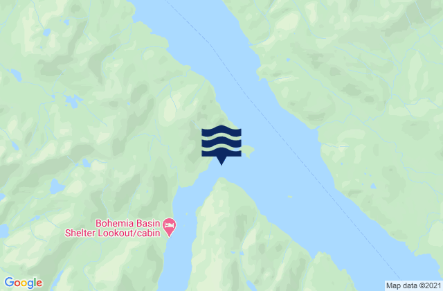 Lisianski Strait north of Rock Point, United States tide chart map