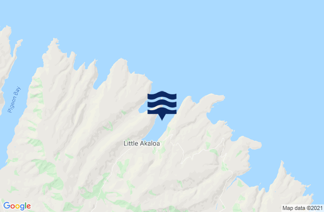 Little Akaloa Bay, New Zealand tide times map