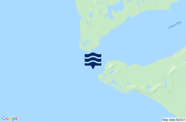 Lituya Bay Entrance, United States tide chart map