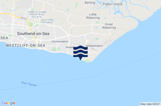Longsands Bay, United Kingdom tide times map