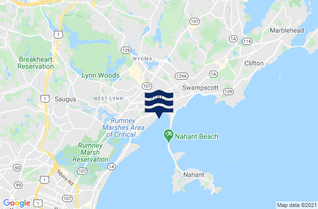 Lynn Harbor, United States tide chart map