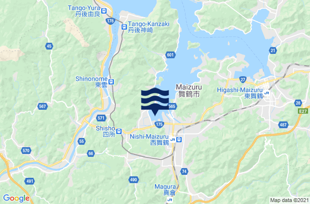 Maizuru Ko Wakasa Wan, Japan tide times map