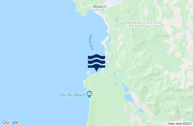 Makah Bay, United States tide chart map