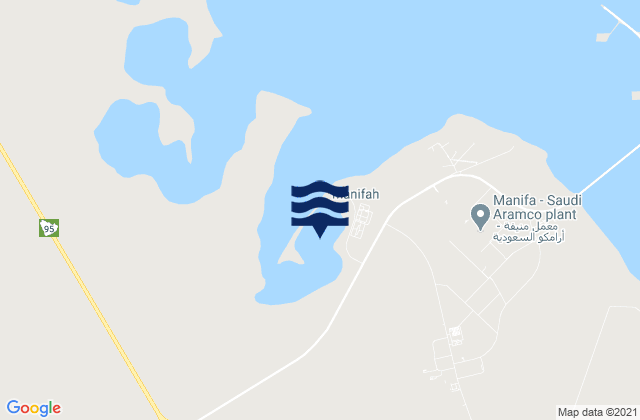 Manifah, Saudi Arabia tide times map
