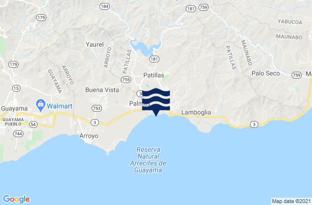 Marin Barrio, Puerto Rico tide times map