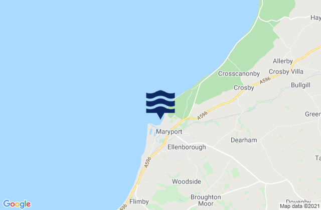 Maryport, United Kingdom tide times map