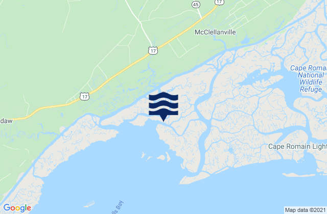 McClellanville Jeremy Creek, United States tide chart map