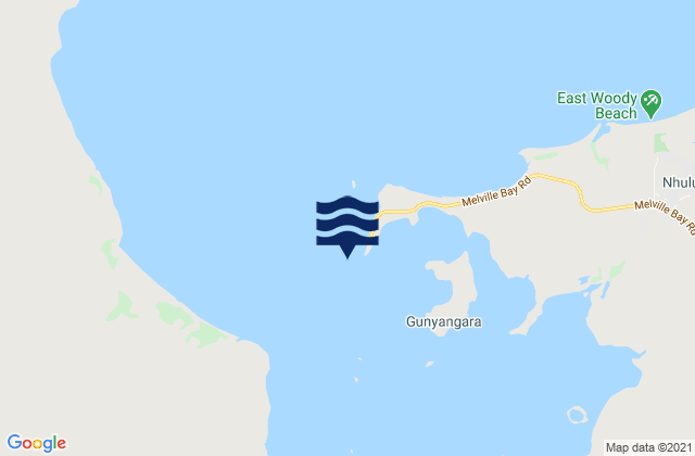Melville Bay (Gove Harbour), Australia tide times map