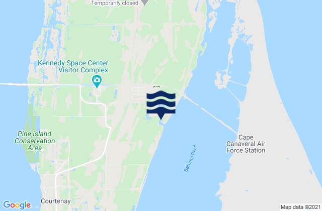 Merritt Island, United States tide chart map