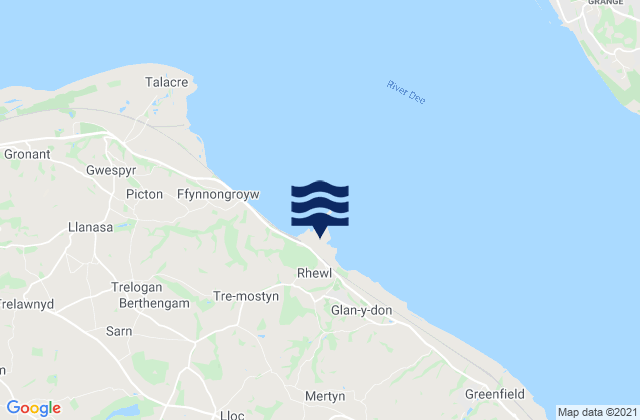 Mostyn Docks, United Kingdom tide times map