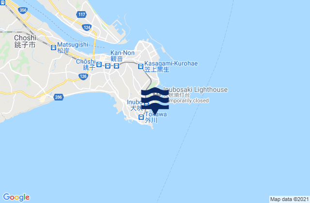 Nagasaki Inubo Saki, Japan tide times map