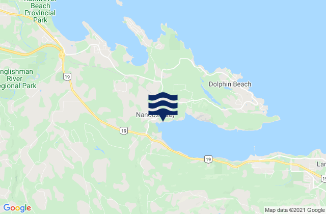 Nanoose Bay Regional District Of Nanaimo British Columbia Canada Tide Times Map 12769915 