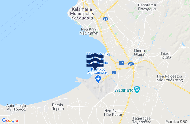 Neo Rysi, Greece tide times map