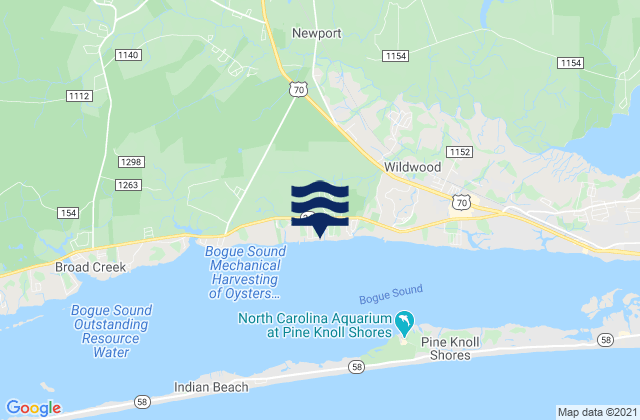 Newport, United States tide chart map