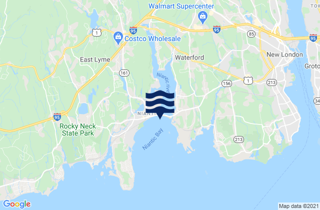 Niantic Niantic River, United States tide chart map