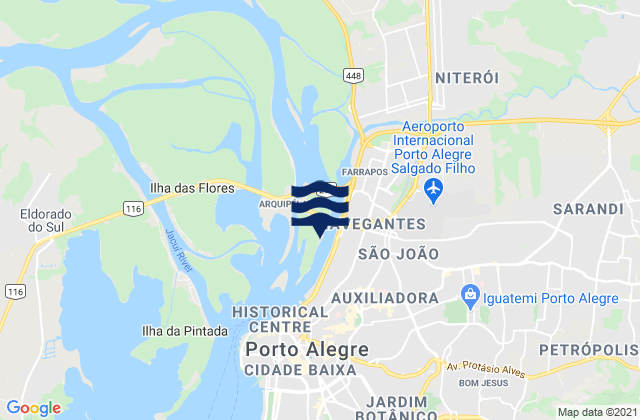Novo Quintao, Brazil tide times map