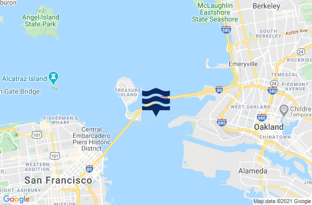 Oakland Yerba Buena Island, United States tide chart map