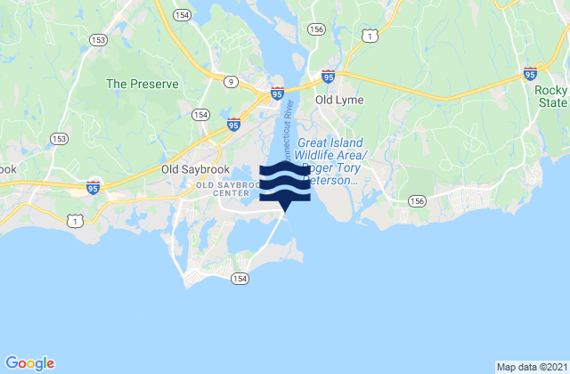 Old Saybrook Point, United States tide chart map