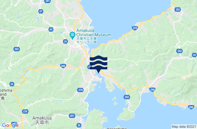 Oomon, Japan tide times map