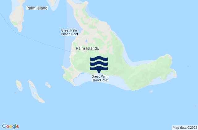 Palm Island, Australia tide times map