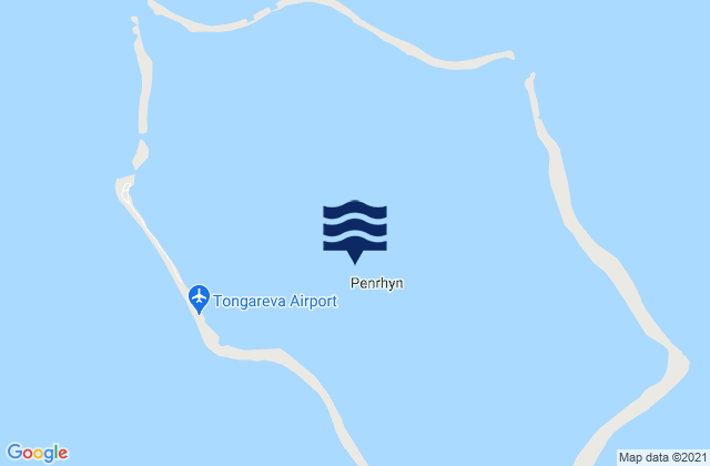 Penrhyn (Tongareva) Island, Kiribati tide times map