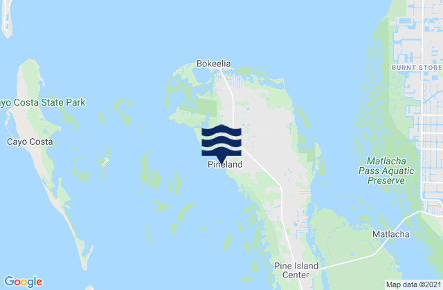 Pineland (Pine Island), United States tide chart map