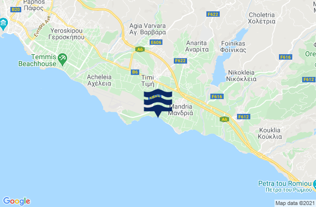 Pitargou, Cyprus tide times map