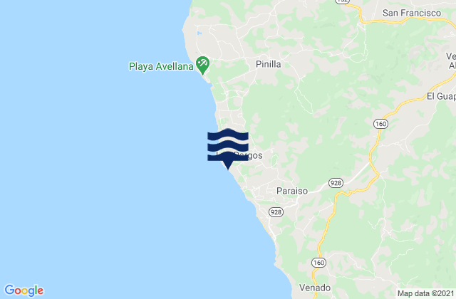 Playa Negra Guanacaste Costa Rica Tide Times Map 16586304 