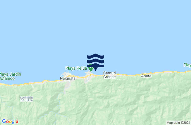 Playa Pantaleta, Venezuela tide times map