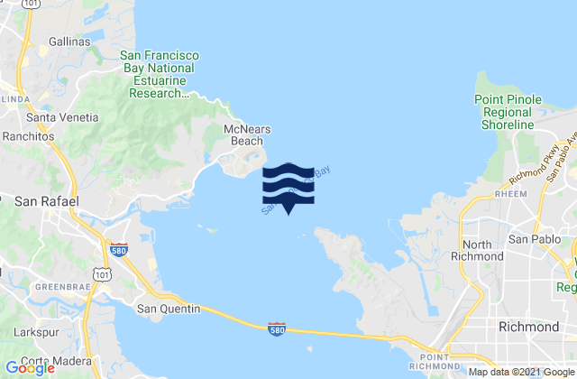 Point San Pablo midchannel, United States tide chart map