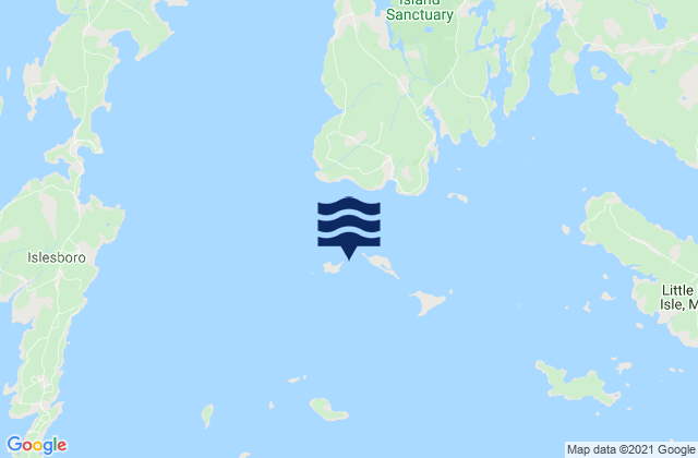Pond Island-Western Island, United States tide chart map