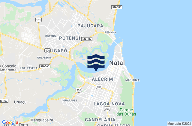 Ponta do Cabeco, Brazil tide times map