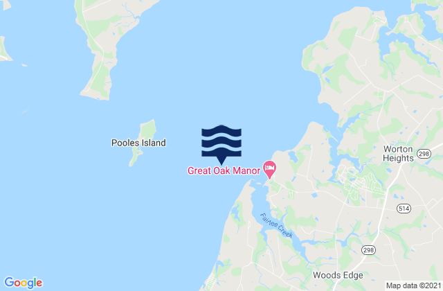 Pooles Island 1.6 n.mi. east of, United States tide chart map