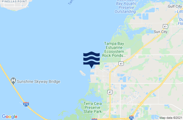 Port Manatee Manatee County Florida United States Tide Chart Map 30018057 