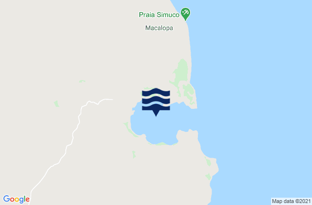 Port Simuco, Mozambique tide times map