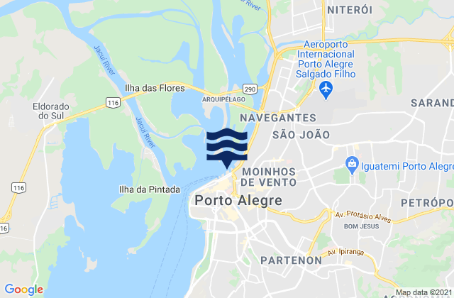 Porta do Sol, Brazil tide times map