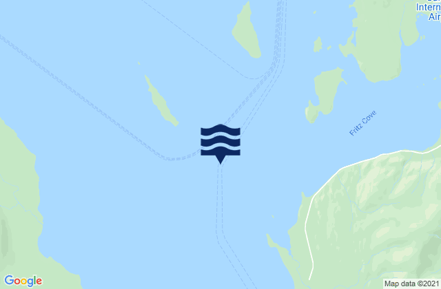 Portland Island SW of, United States tide chart map