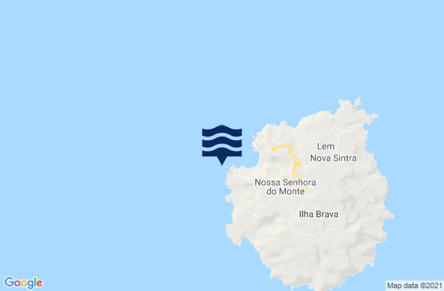 Porto da Faja Brava Island, Cabo Verde tide times map