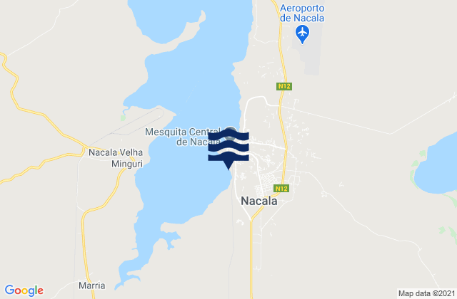 Porto de Nacala, Mozambique tide times map
