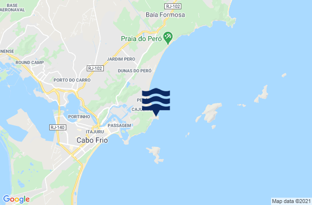 Praia das Conchas, Brazil tide times map