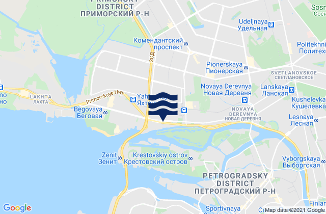 Primorskiy Rayon, Russia tide times map