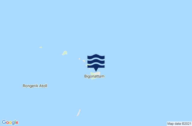 Rongerik Atoll, Micronesia tide times map