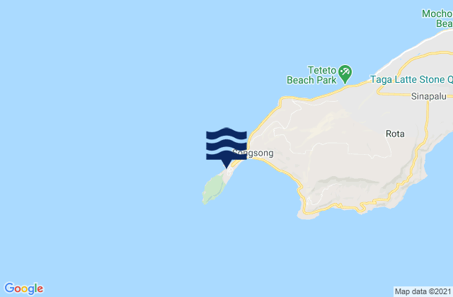 Rota Island, Northern Mariana Islands tide times map