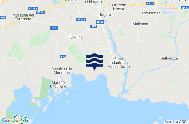 San Giorgio di Nogaro, Italy tide times map
